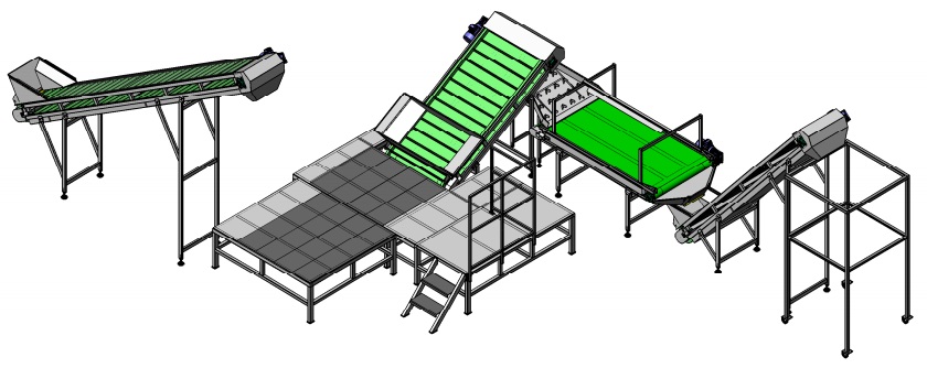 Sunflower seed processing lines