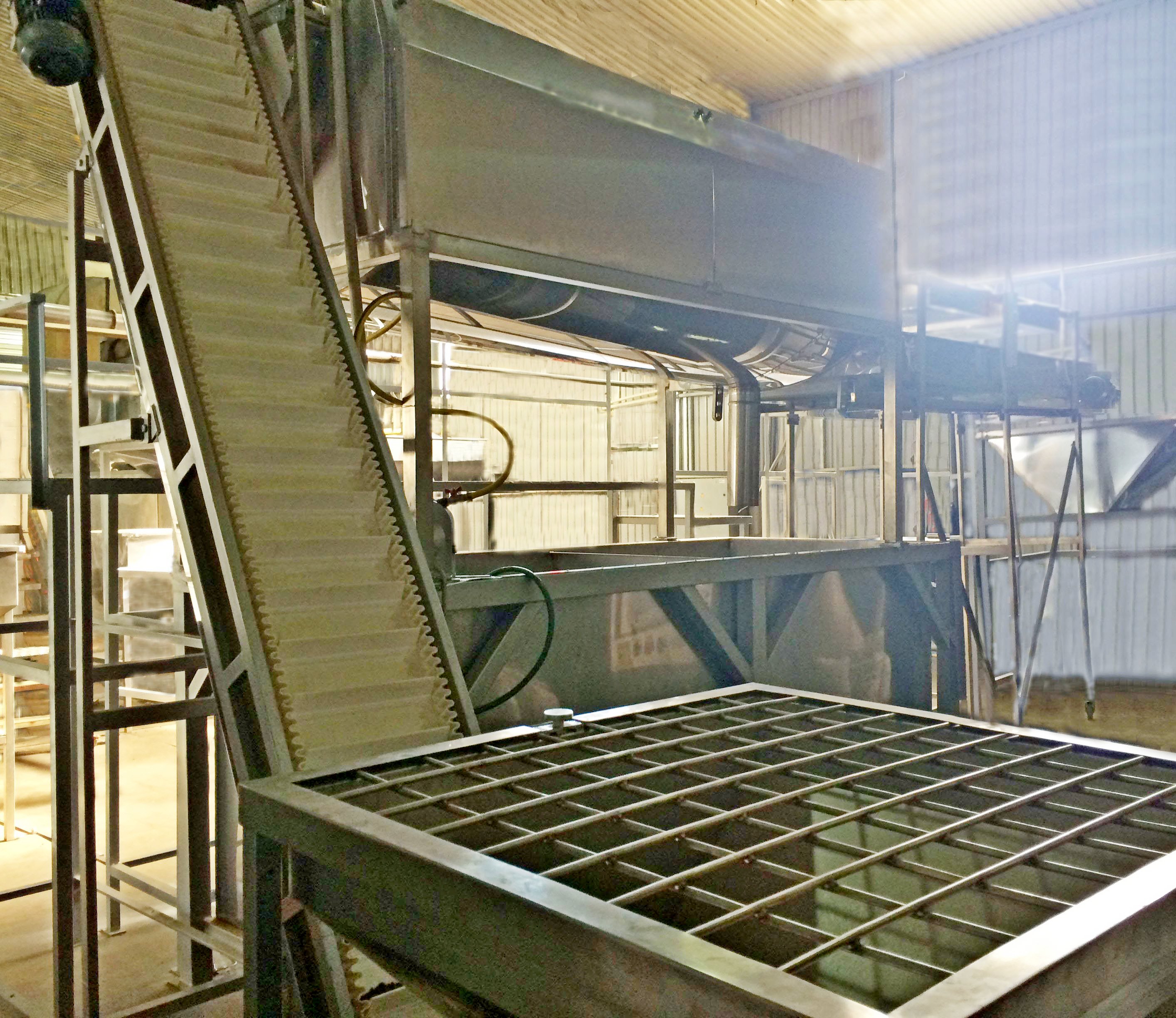 Drum-type seed washing line