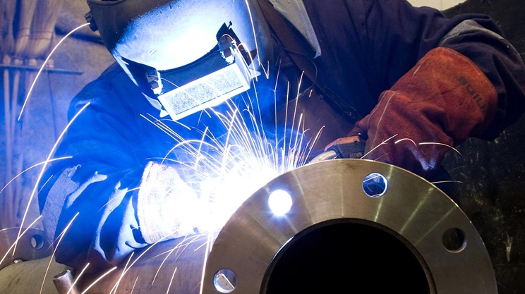 Stainless steel welding work for food equipment
